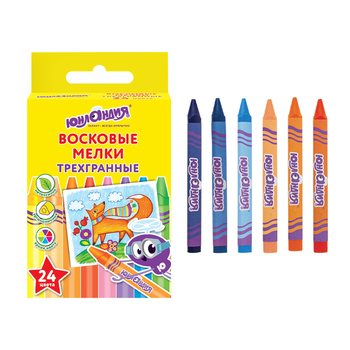 Мелки и карандаши восковые